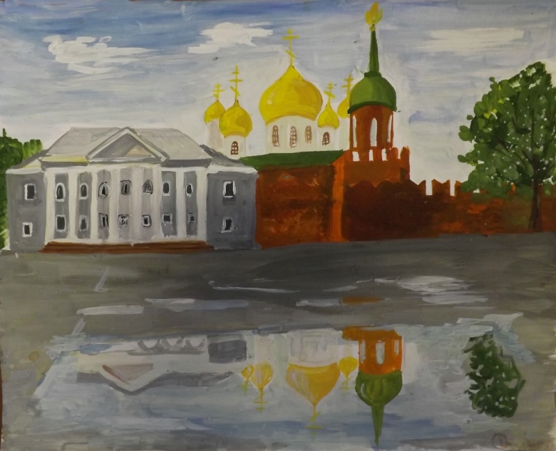 Рисунок кремль тульский кремль